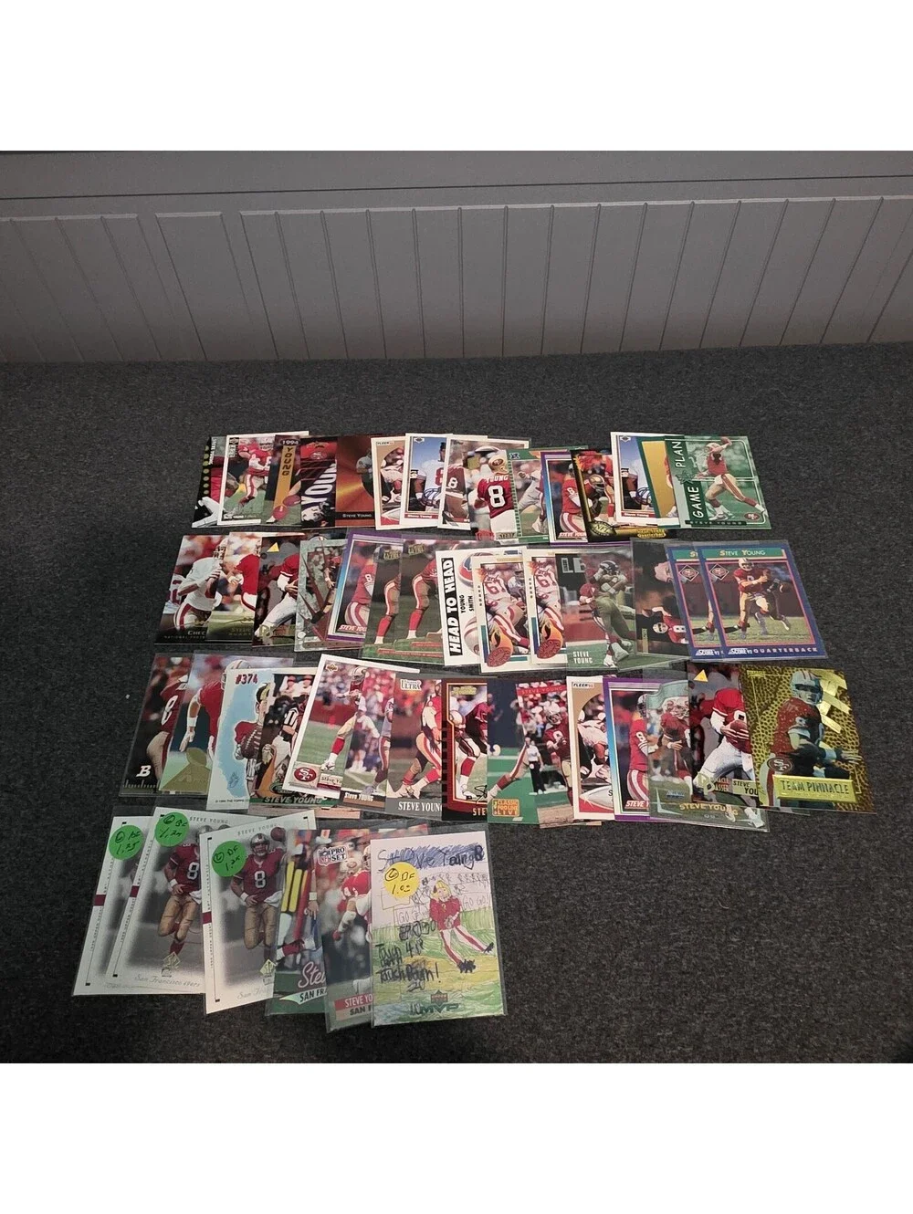 Steve Young 51 Card Lot Inserts Base 90s49ers HOF